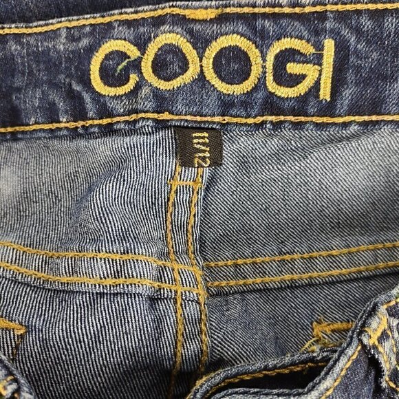Coogi Cotton Blend Blue Gold Cross Pattern On Pocket Denim Jeans Sz 11-12 (NWT) - Picture 11 of 13